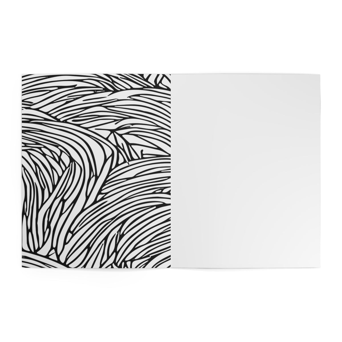 Adult Coloring Book - Space, Male Body and Nature Illustrations, 8.5x11 in