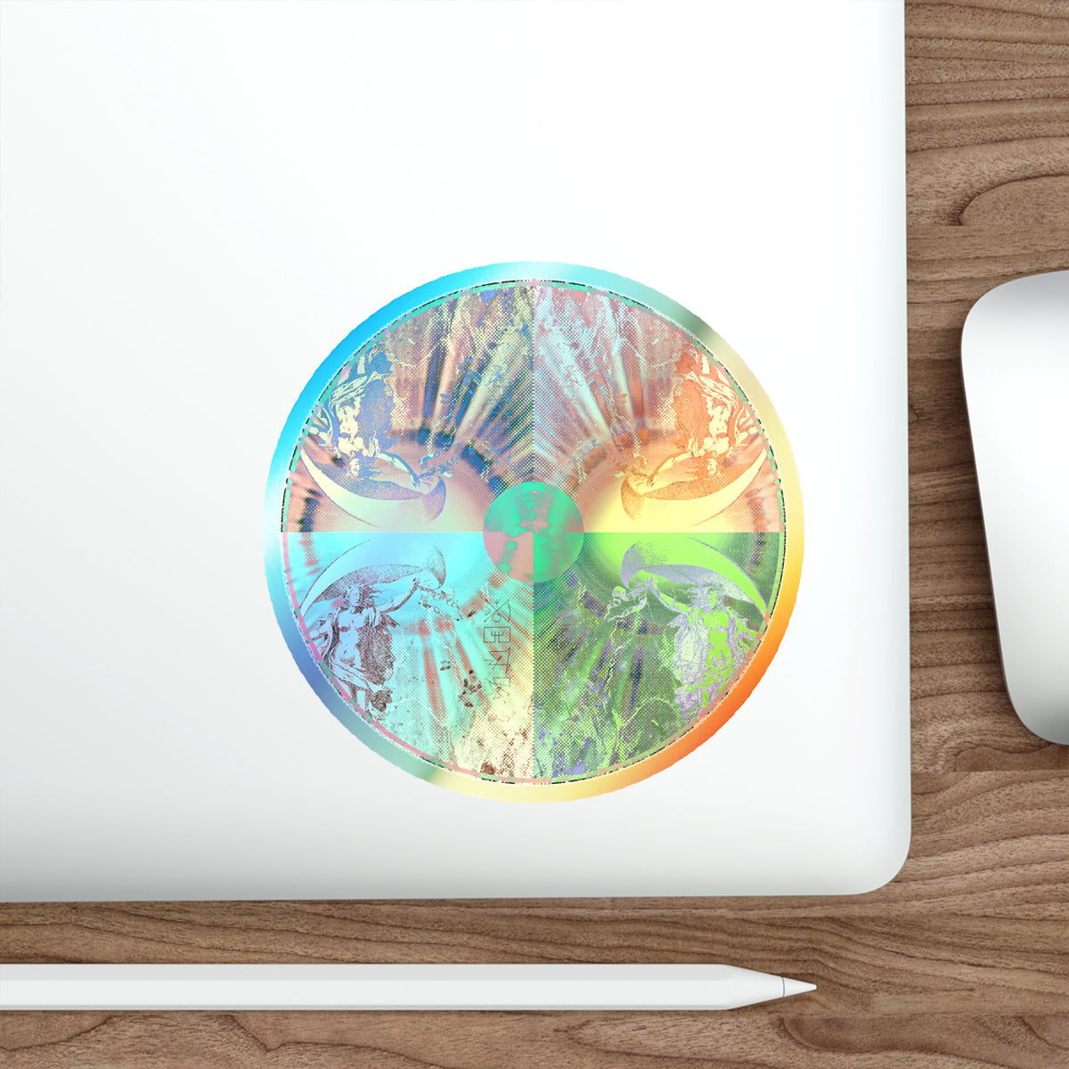 Venus Talisman Mandala Holographic Die-Cut Sticker - Skateboard and Laptop Decal