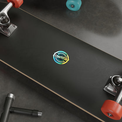 Not a Bystander Holographic Die-Cut Sticker - Rainbow Support Bystander Awareness