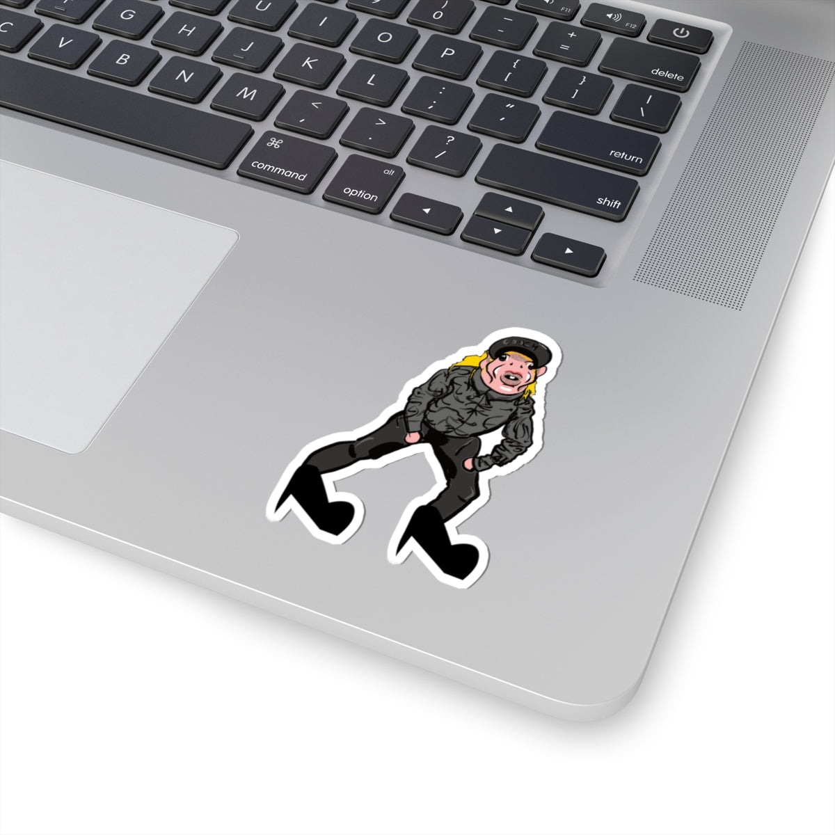 Punky Biker Kiss-Cut Sticker - Funny Character Laptop Decal