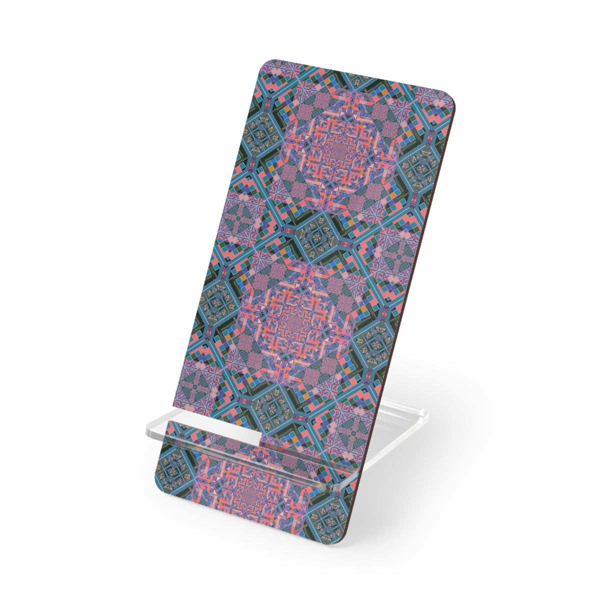 Kaleidoscope Mosaic Phone Stand - Foldable Hardboard Desk Stand