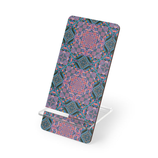 Kaleidoscope Mosaic Phone Stand - Foldable Hardboard Desk Stand