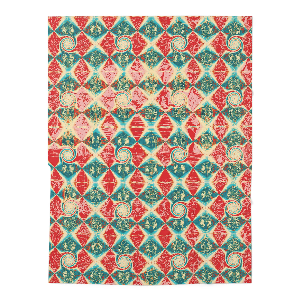 Electric Diamond Swirl Baby Swaddle Blanket - Unisex Newborn Wrap, 30x40 in