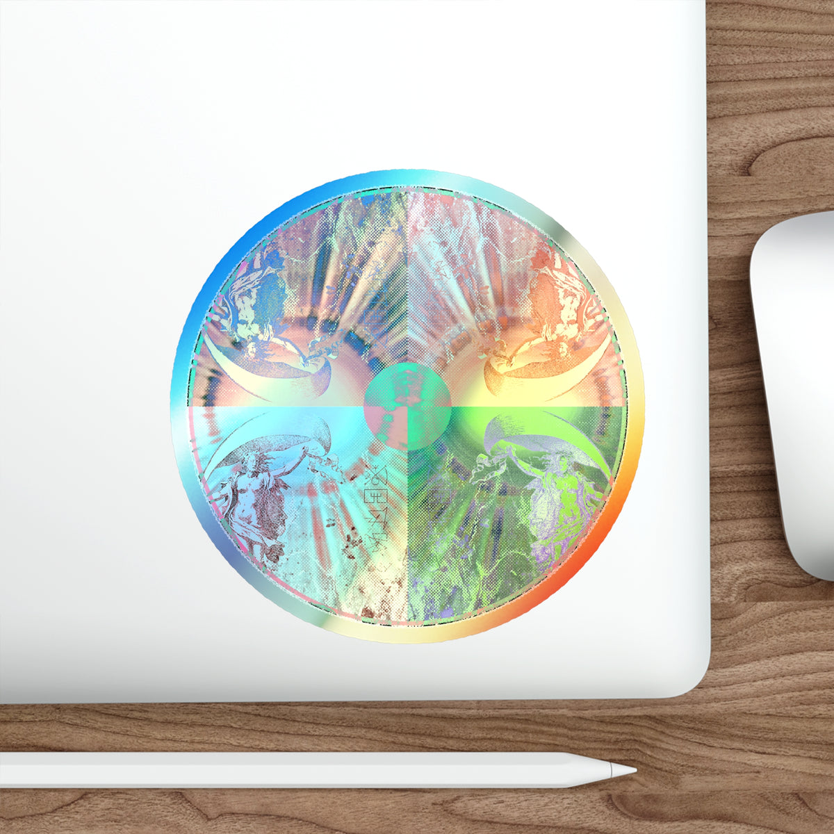Venus Talisman Mandala Holographic Die-Cut Sticker - Skateboard and Laptop Decal