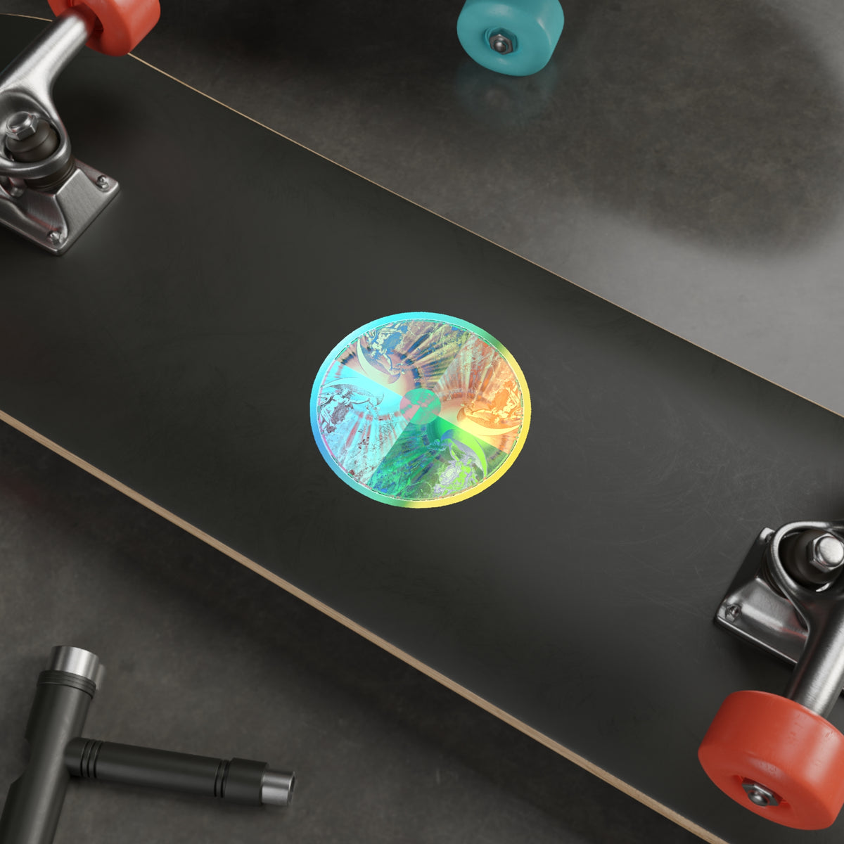 Venus Talisman Mandala Holographic Die-Cut Sticker - Skateboard and Laptop Decal