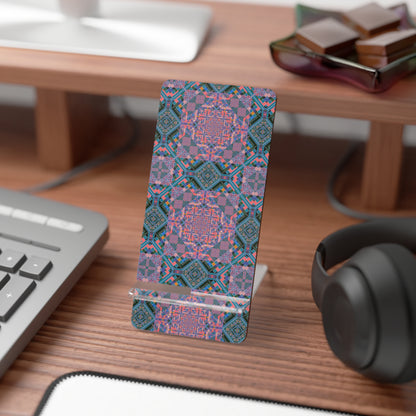 Kaleidoscope Mosaic Phone Stand - Foldable Hardboard Desk Stand