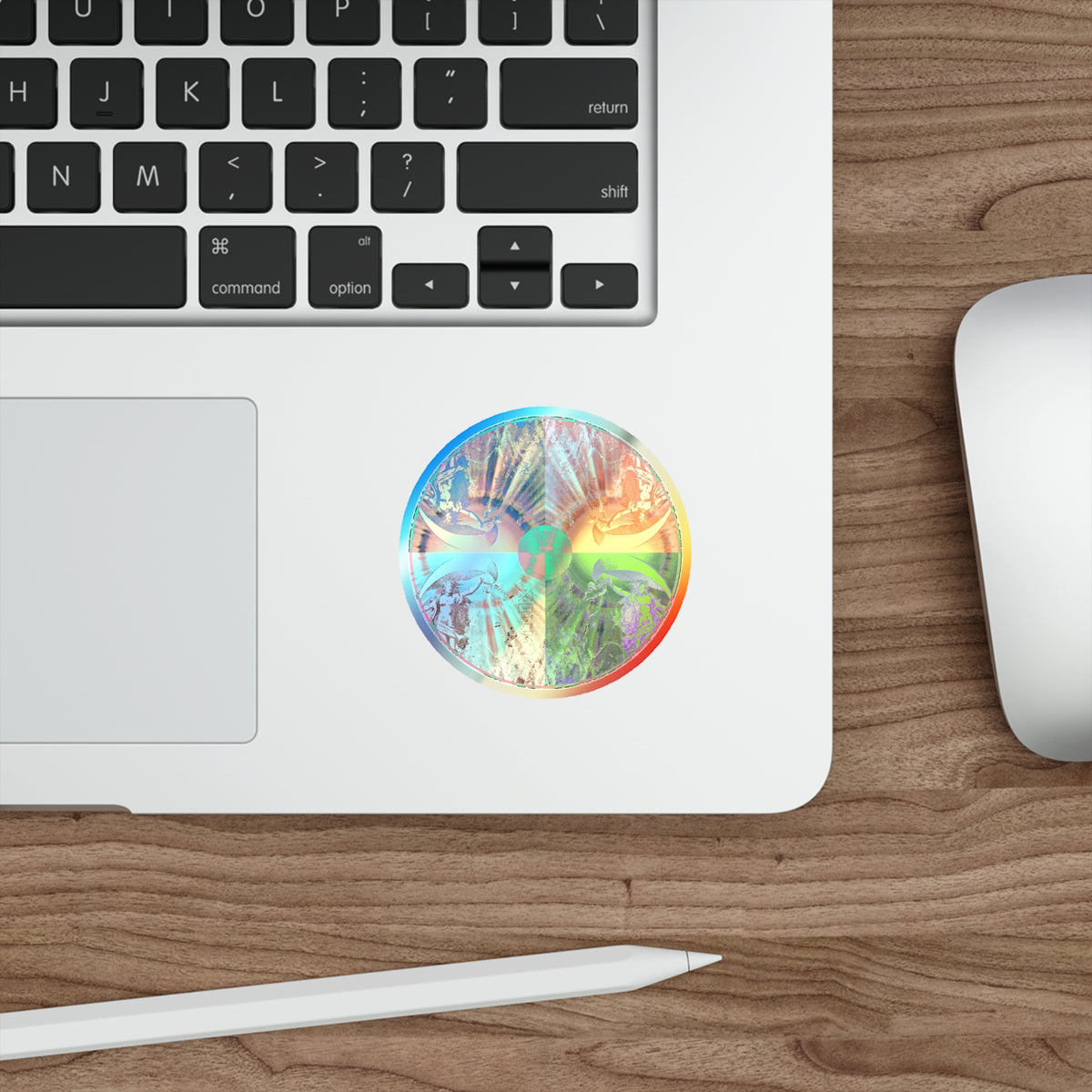 Venus Talisman Mandala Holographic Die-Cut Sticker - Skateboard and Laptop Decal
