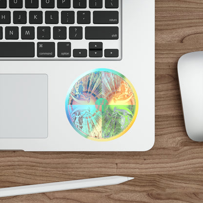 Venus Talisman Mandala Holographic Die-Cut Sticker - Skateboard and Laptop Decal