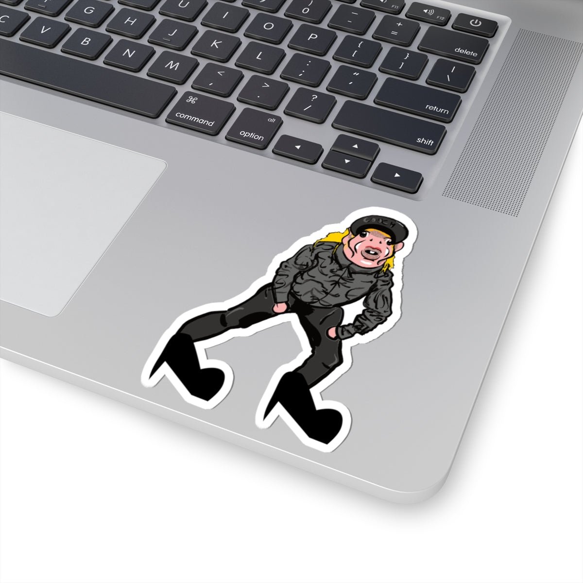 Punky Biker Kiss-Cut Sticker - Funny Character Laptop Decal