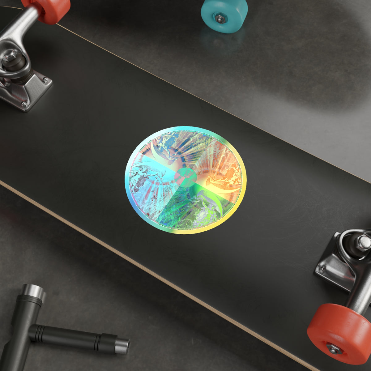 Venus Talisman Mandala Holographic Die-Cut Sticker - Skateboard and Laptop Decal