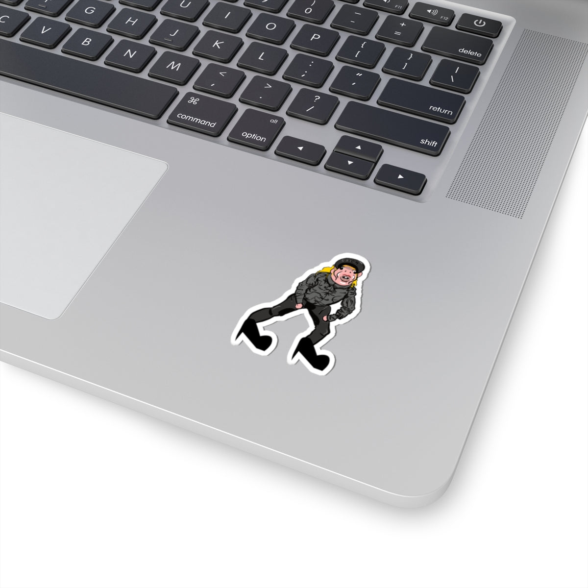 Punky Biker Kiss-Cut Sticker - Funny Character Laptop Decal