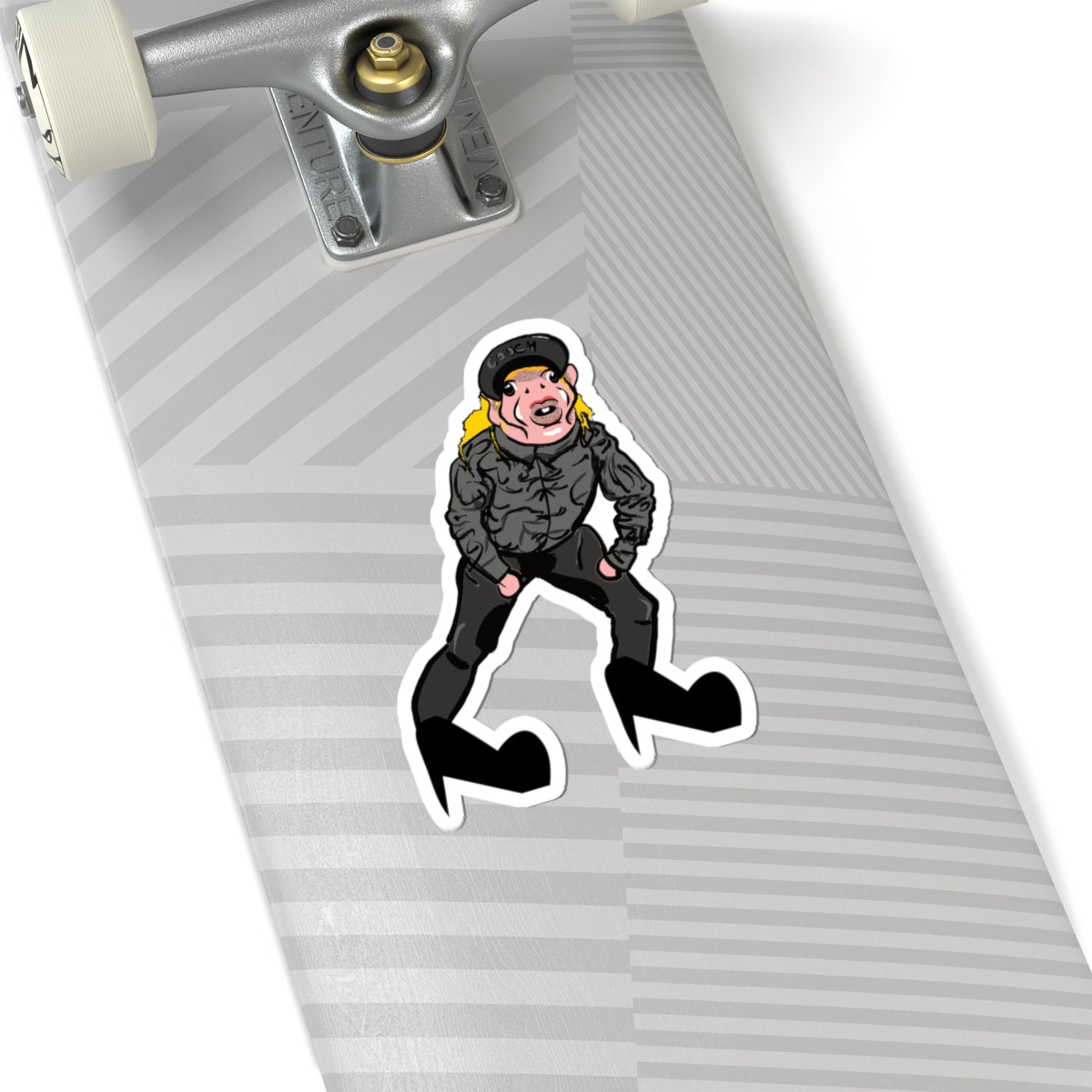 Punky Biker Kiss-Cut Sticker - Funny Character Laptop Decal