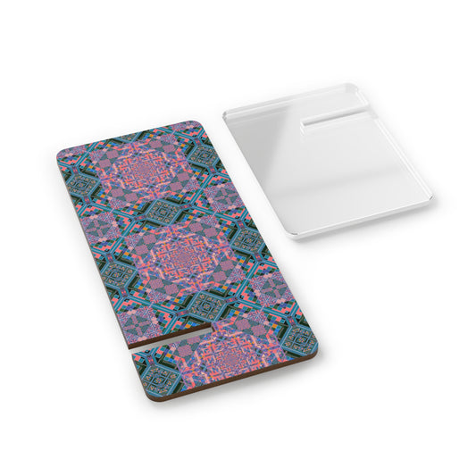 Kaleidoscope Mosaic Phone Stand - Foldable Hardboard Desk Stand