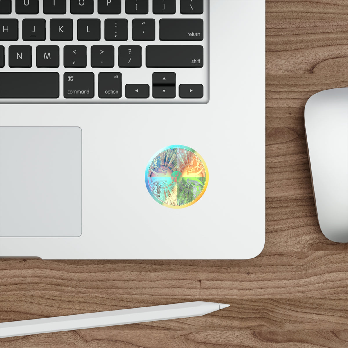 Venus Talisman Mandala Holographic Die-Cut Sticker - Skateboard and Laptop Decal