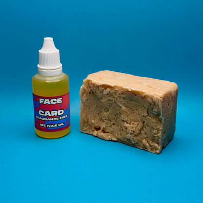 Face Card Duo - Nourishing Face Oil & Gentle Soap Set