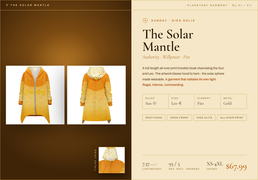 The Solar Mantle - Sunday planetary cloak overview