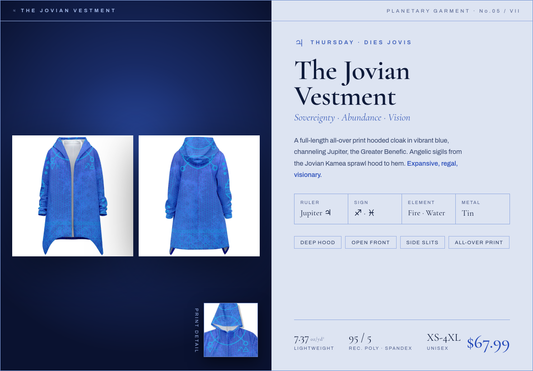 The Jovian Vestment - Jupiter Thursday planetary cloak overview