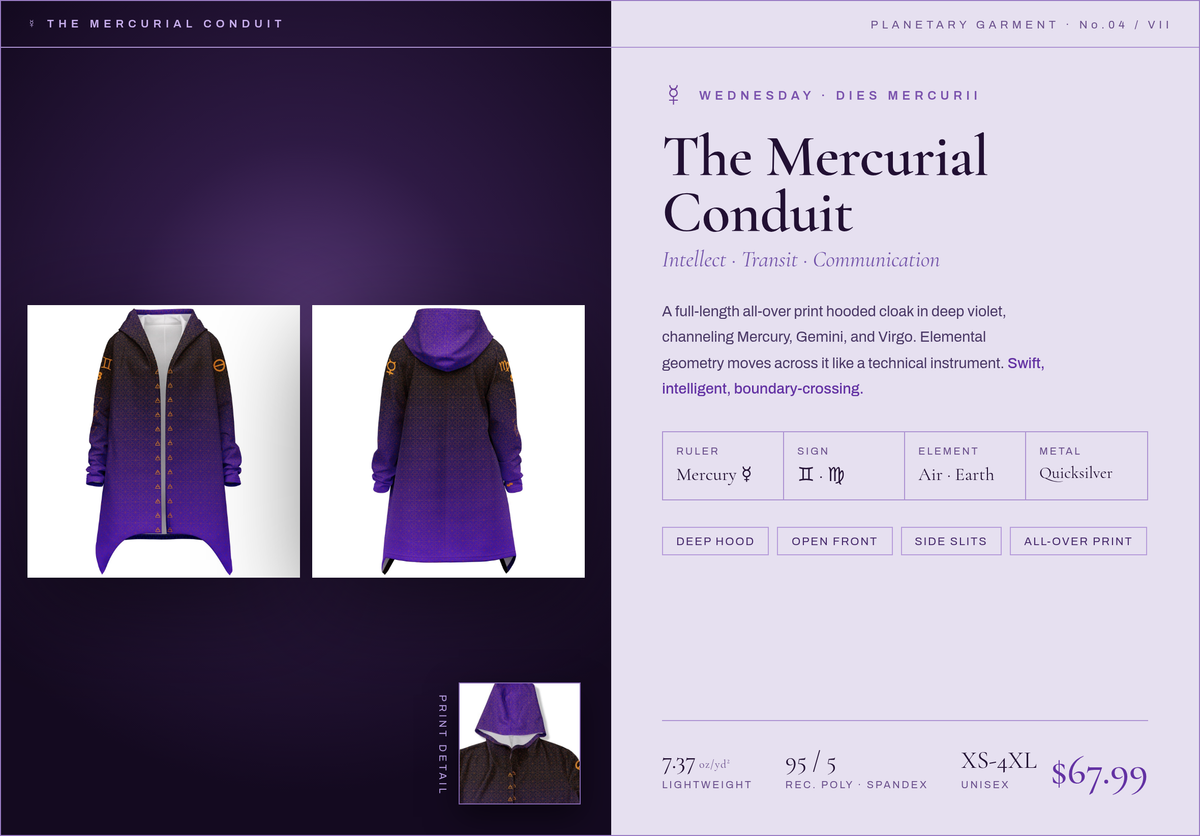 The Mercurial Conduit - Mercury Wednesday planetary cloak overview
